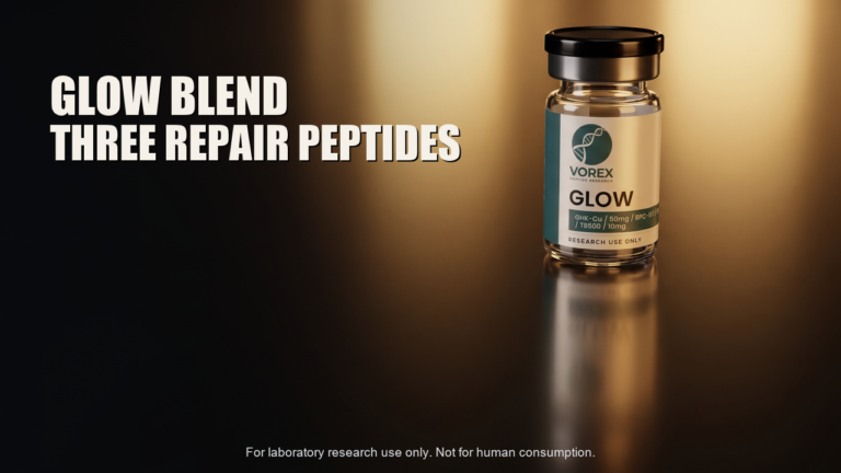 The GLOW Blend (GHK-Cu / BPC-157 / TB-500): A Three-Peptide Tissue-Repair Research Combination